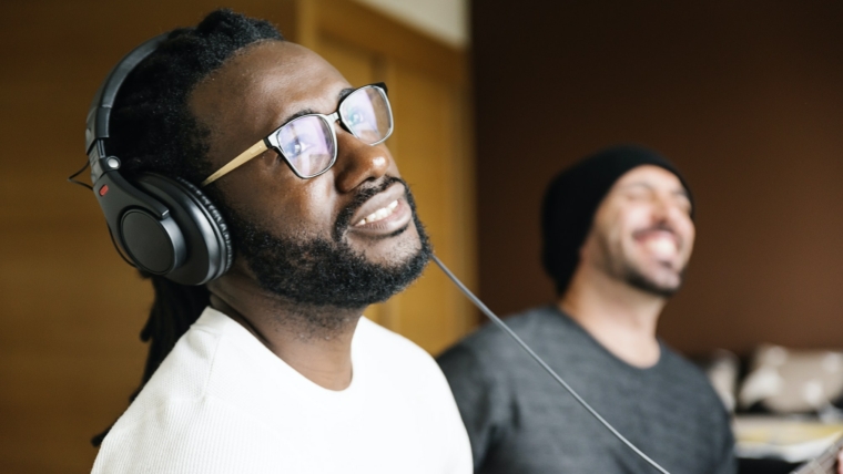 Artists producing music.